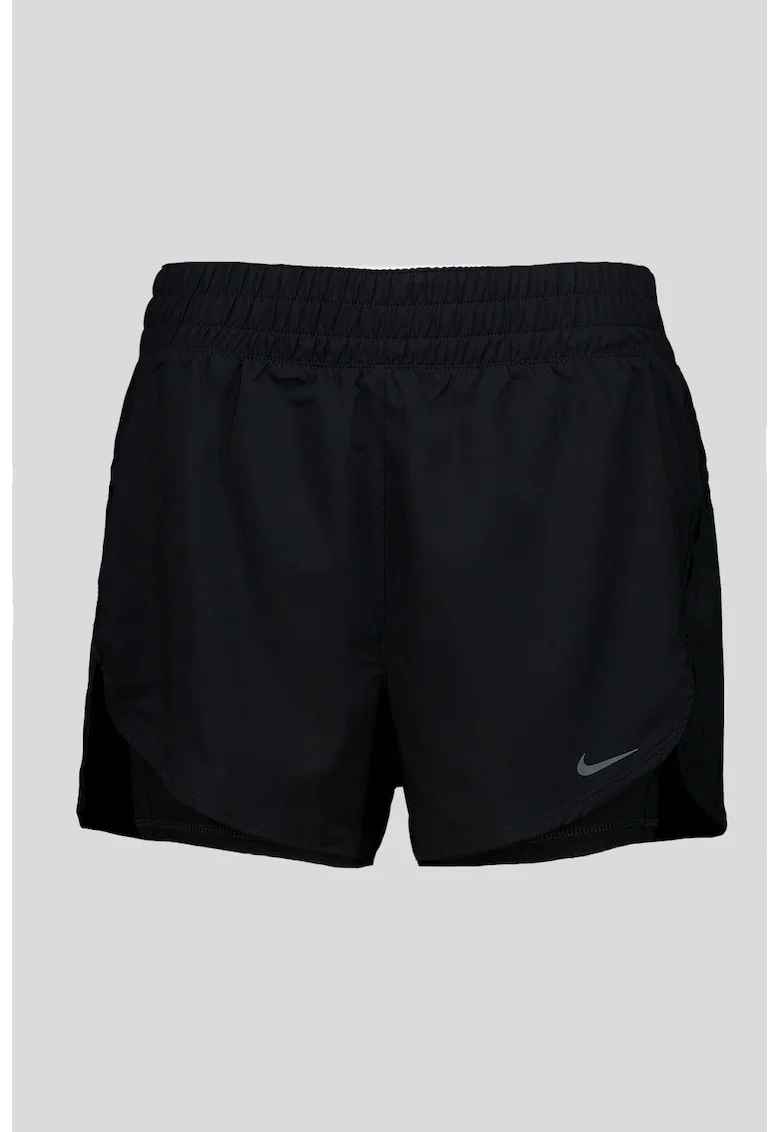 Pantaloni scurti cu aspect 2-in-1 si tehnologie Dri-Fit, pentru fitness, Negru