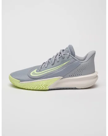 Pantofi low-cut pentru baschet Precision VII, Gri cenusiu/Verde lime