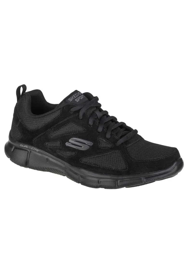 Pantofi sport barbati Equalizer,  Piele, Negru, Negru