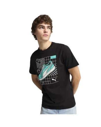 Tricou  pentru Barbati, graphics sneaker tee, 684830-01, XS INTL, Negru