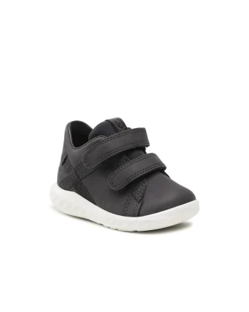 Pantofi sport baieti,  208072250, Negru, Piele naturala, Negru