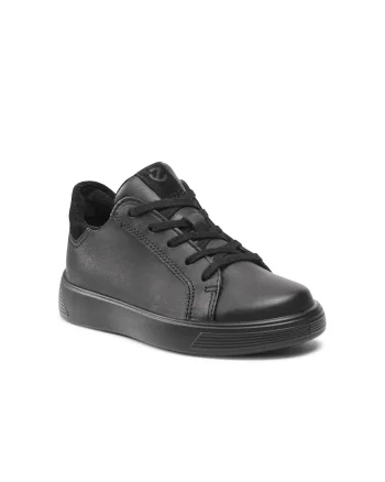 Pantofi sport baieti,  209121841, Negru, Piele naturala, Negru