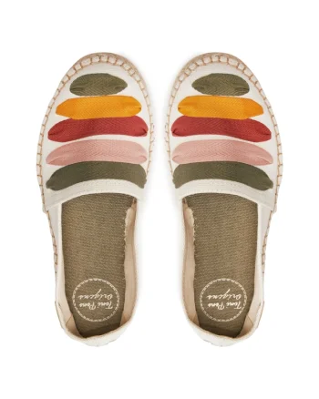 Espadrile dama,  681883, Textil, Ecru