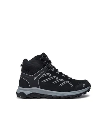 Ghete trekking barbati,  60633, Piele naturala, Negru