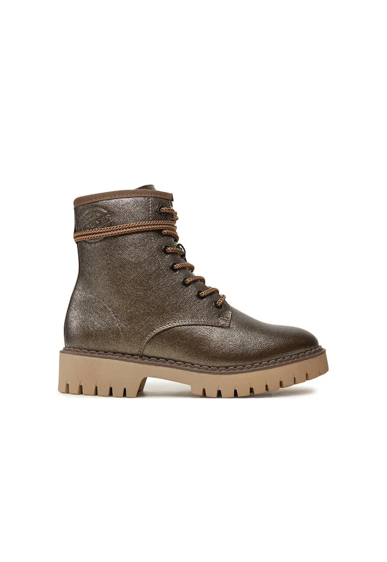 Pantofi sport dama,  24629, Piele ecologica, Maro