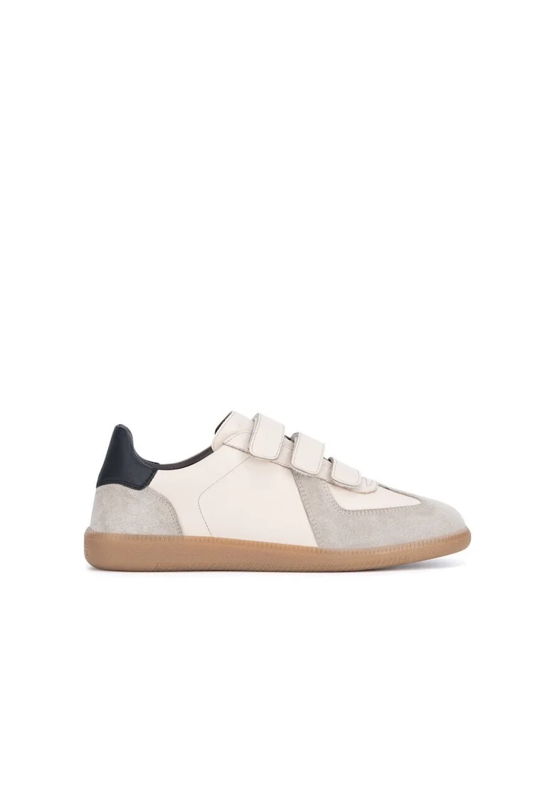 Pantofi sport dama,  590559, Piele naturala, Bej, Bej