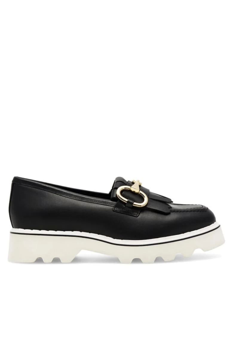 Pantofi sport dama,  Piele naturala, Negru, Negru