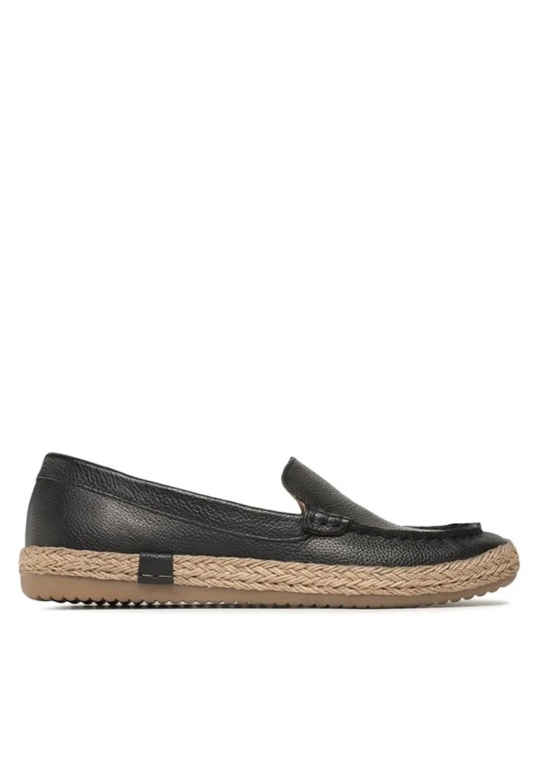 Espadrile dama, 4421,  Piele naturala, Negru