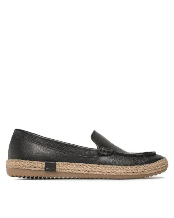 Espadrile dama, 4421,  Piele naturala, Negru