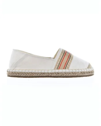 Espadrile cu logo, Alb