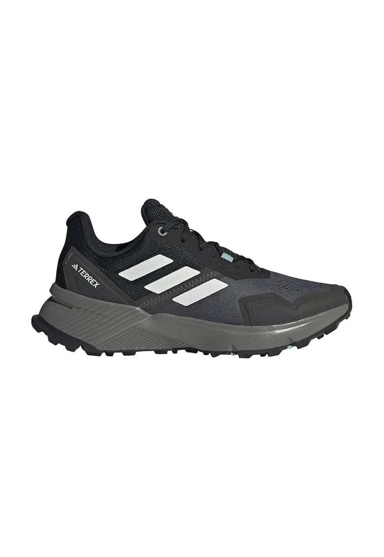 Pantofi Soulstride cu logo pentru alergare pe teren accidentat, Alb/Negru/Gri