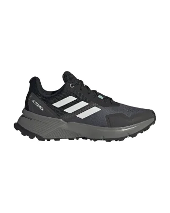 Pantofi Soulstride cu logo pentru alergare pe teren accidentat, Alb/Negru/Gri