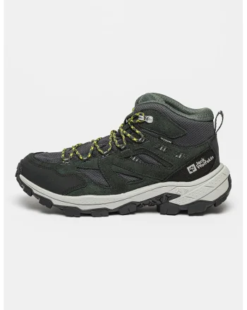 Pantofi cu garnituri de piele intoarsa pentru trekking Vojo Tour Texapore, Gri inchis