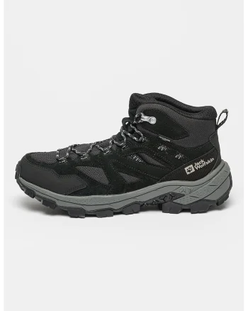 Pantofi cu garnituri de piele intoarsa pentru trekking Vojo Tour Texapore, Negru