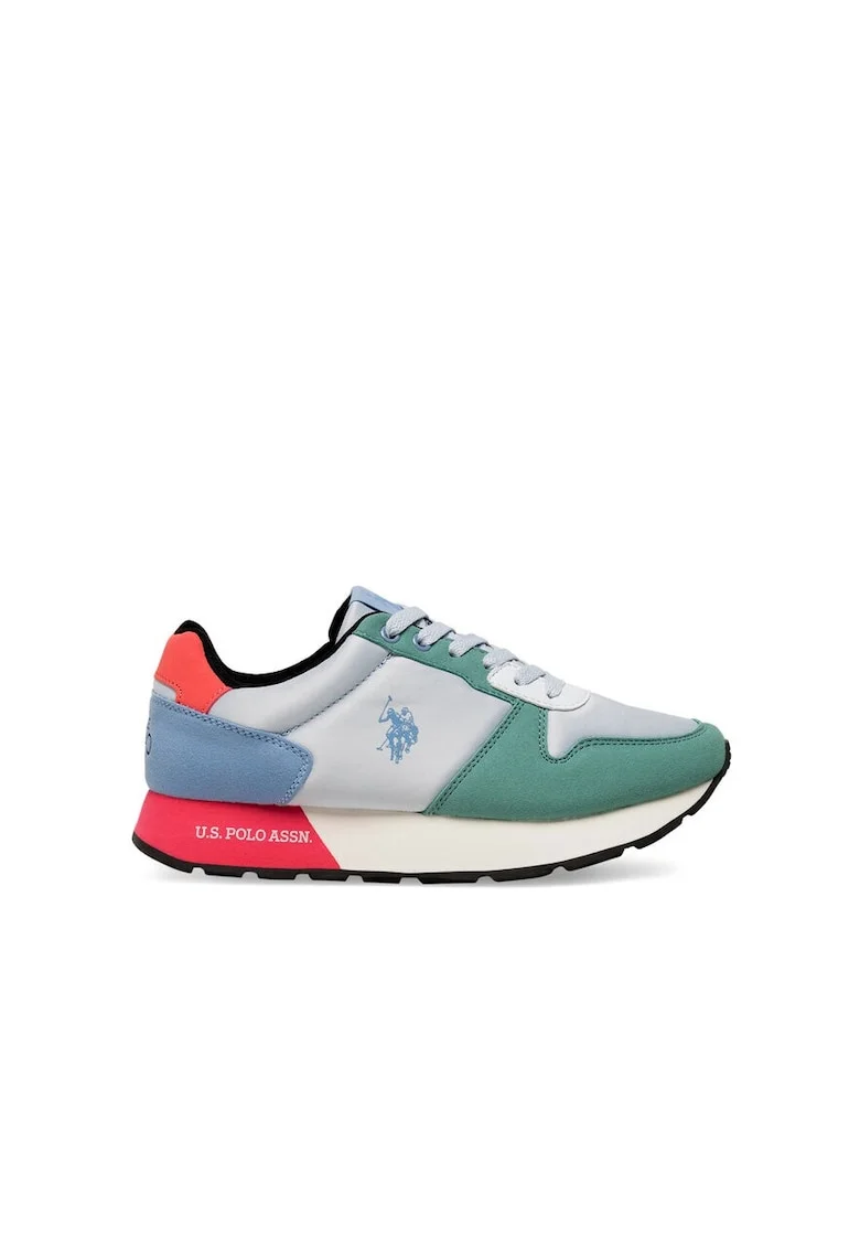 Pantofi sport dama, US POLO ASSN, 590559, Textil, Multicolor, Multicolor