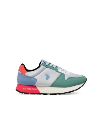 Pantofi sport dama, US POLO ASSN, 590559, Textil, Multicolor, Multicolor