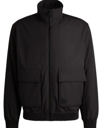 Geaca barbati  Beren2511, bomber, negru, poliester-bumbac