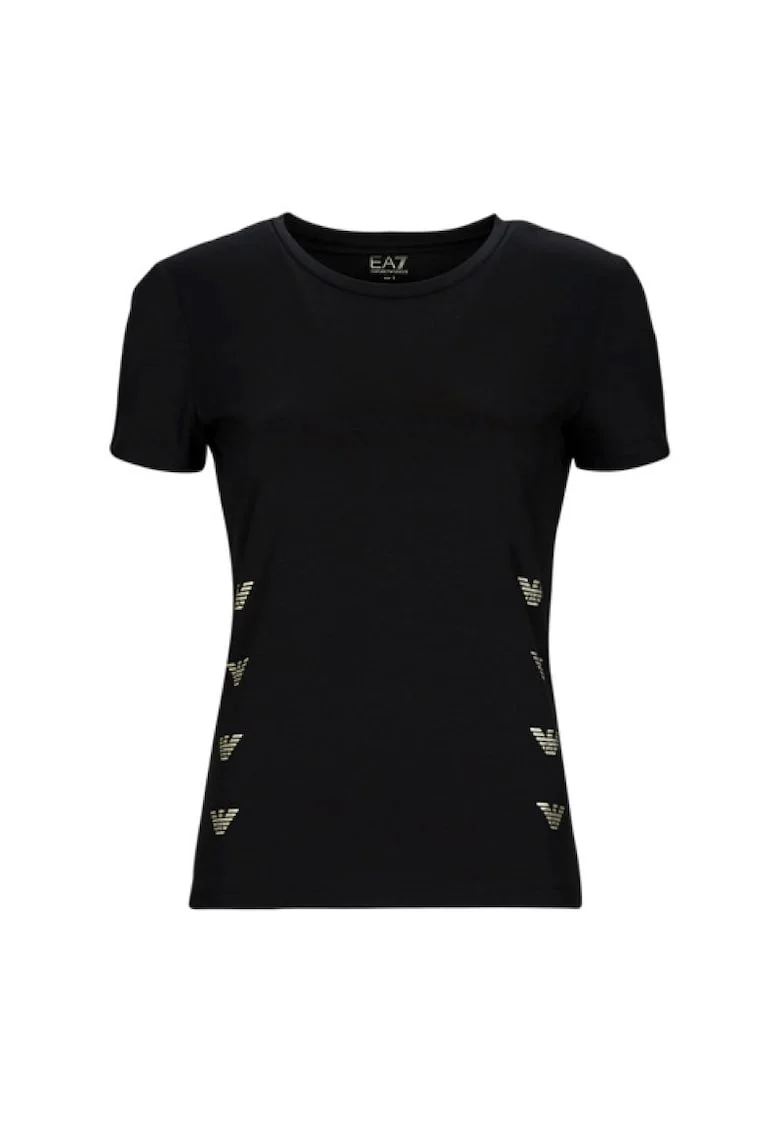 Tricou  W Tee Ss Multilogo, 3RTT08-TJDZZ-0200, Femei, Negru, Negru