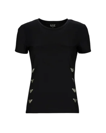 Tricou  W Tee Ss Multilogo, 3RTT08-TJDZZ-0200, Femei, Negru, Negru