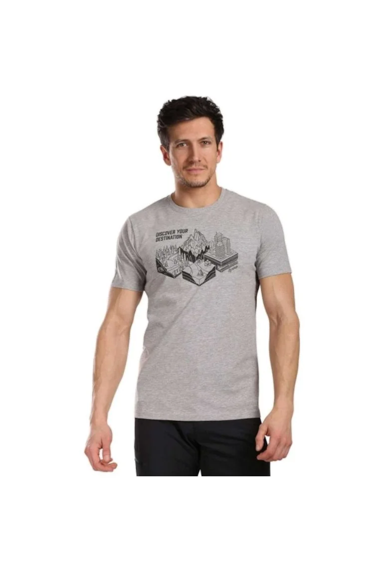 Tricou sport  Garove, gri deschis, material Lyocell, Gri deschis