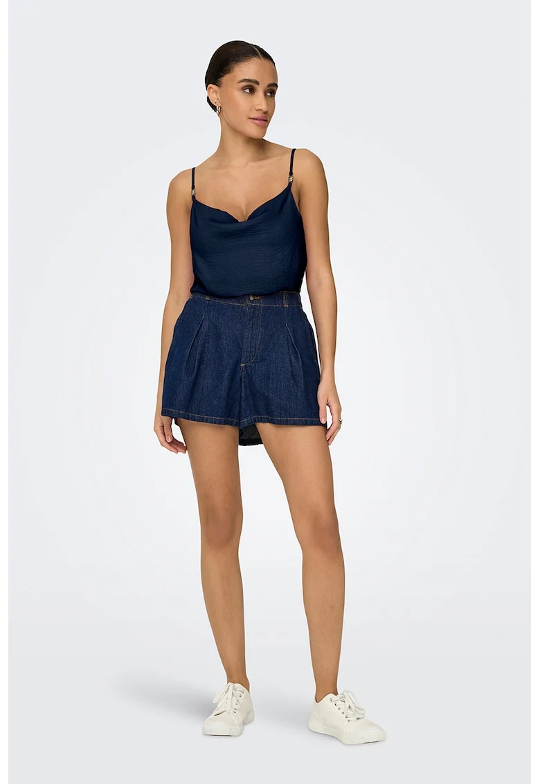 Top cu bretele ajustabile, Bleumarin