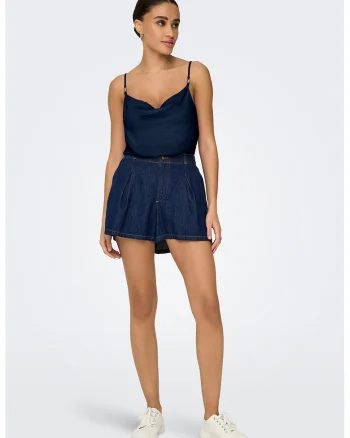 Top cu bretele ajustabile, Bleumarin