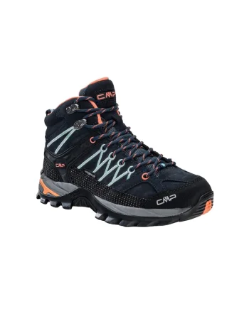 Pantofi de trekking dama,  Piele, Multicolor, Multicolor