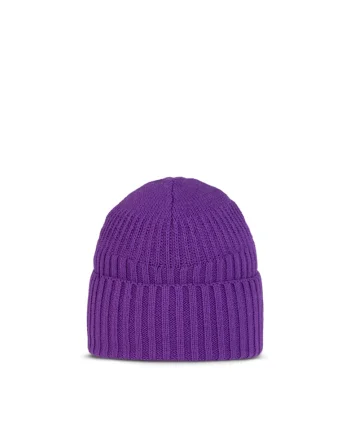 Caciula  tricotata fleece band, culoare renso mov, pentru adulti, marime universala