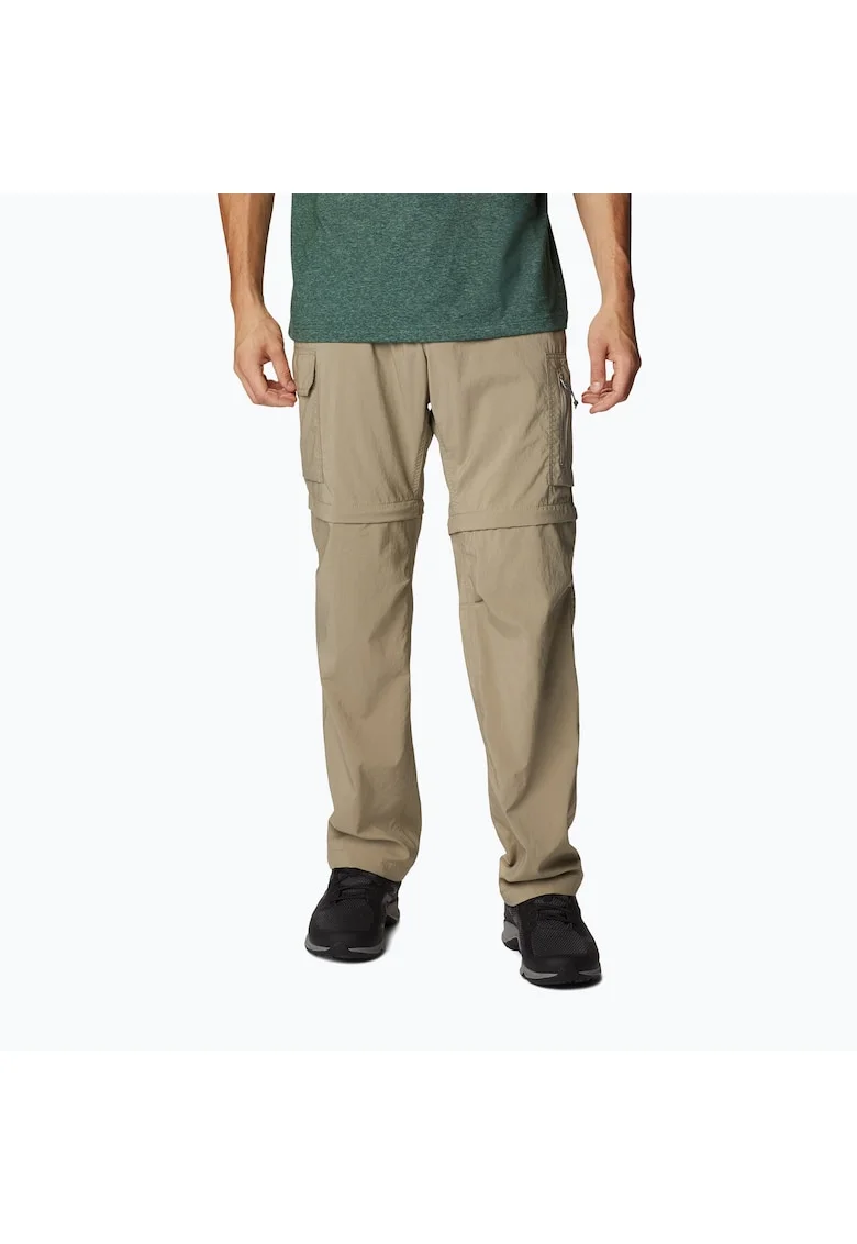 Pantaloni de trekking convertibili barbati,  Poliester, Maro
