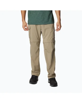 Pantaloni de trekking convertibili barbati,  Poliester, Maro
