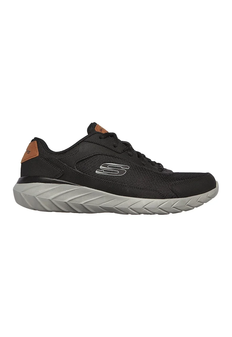 Pantofi de piele cu insertii de plasa pentru fitness Overhaul 2.0, Negru stins