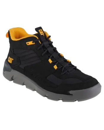Ghete barbati  Crail Sport Mid, piele nabuc/nailon, negru, Negru