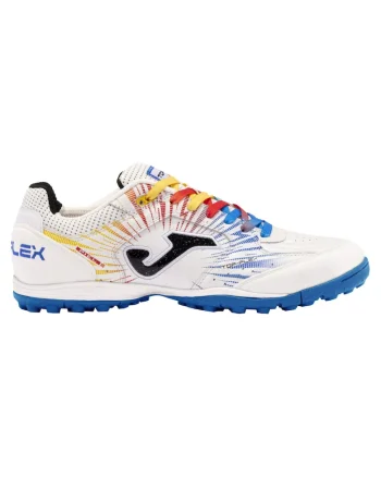 Ghete fotbal barbati Top Flex pentru teren sintetic TOPW2476TF,  Alb-Rosu, Alb