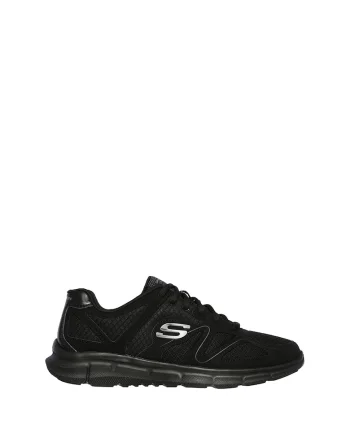 Pantofi sport cu garnitura de piele Satisfaction-Flash Point, Negru