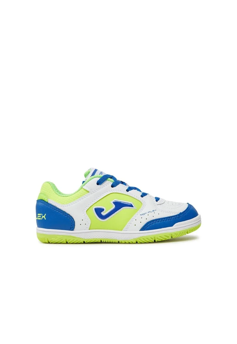 Ghete pentru fotbal Top Flex Jr Indoor TPJW2402IN Alb,  Piele ecologica