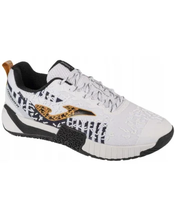 Pantofi sport barbati  Thunder 2402, respirabili, flexibili, alb, Alb/Negru
