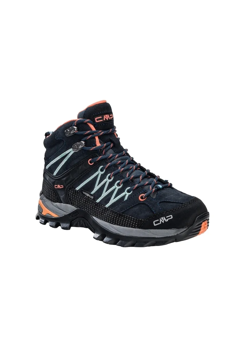 Pantofi de trekking dama,  Piele, Multicolor, Multicolor