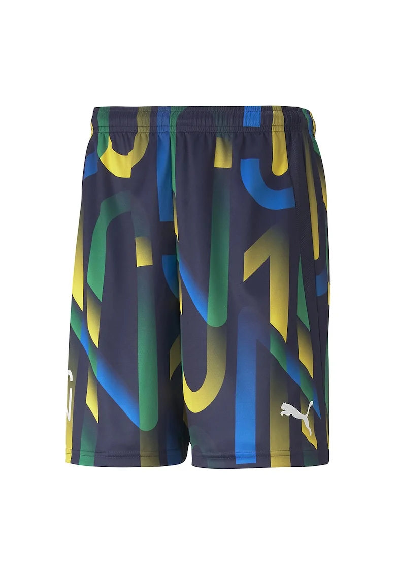 Pantaloni scurti pentru fotbal Neymar Jr Future, Alb/Galben/Bleumarin