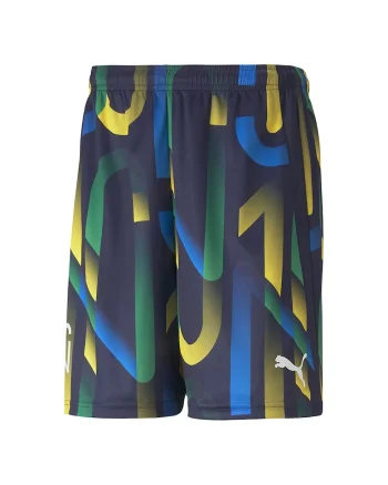 Pantaloni scurti pentru fotbal Neymar Jr Future, Alb/Galben/Bleumarin