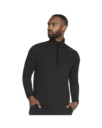 Hanorac pentru barbati,  Skech-Knits Burst 1/4 Zip LT130-BLK, Negru, Negru