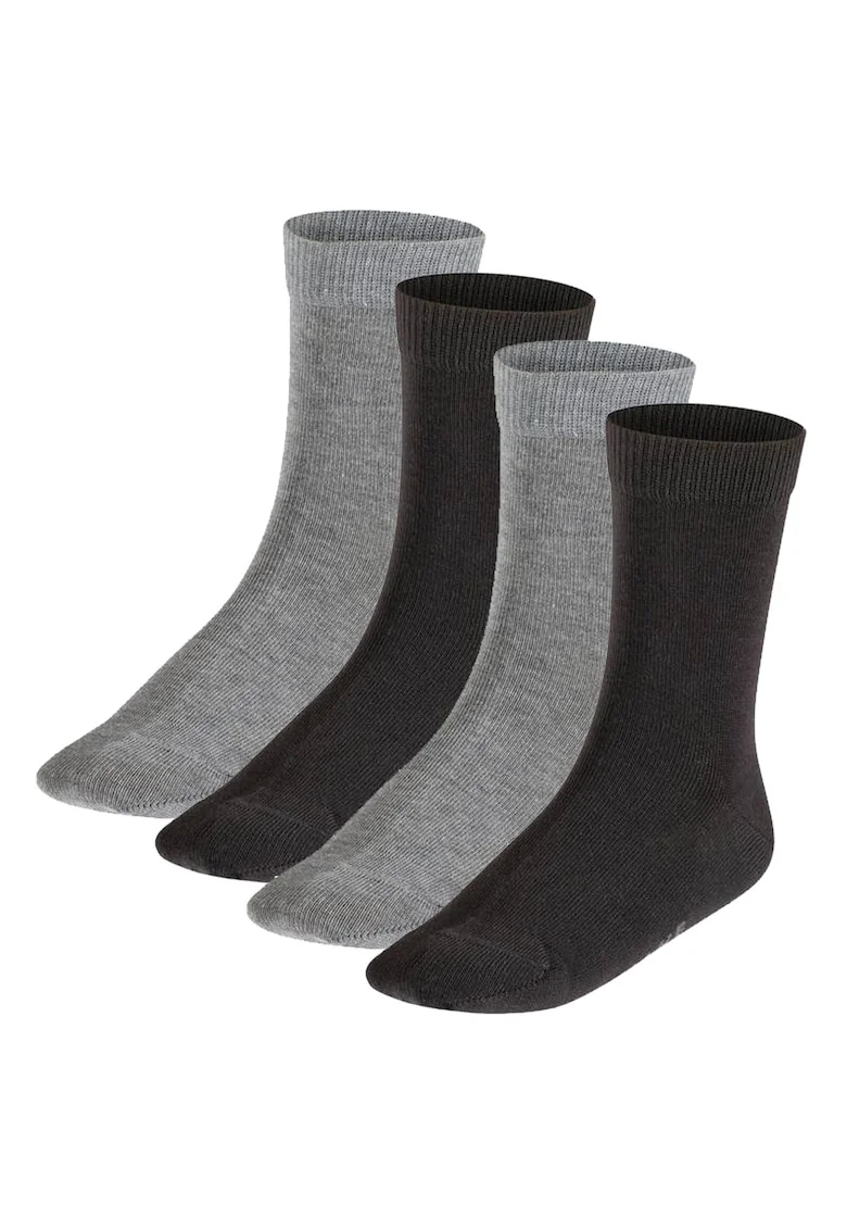 Set de sosete lungi Happy - 2 perechi, Negru/Gri