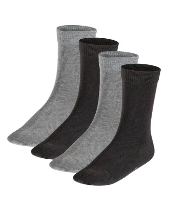 Set de sosete lungi Happy - 2 perechi, Negru/Gri