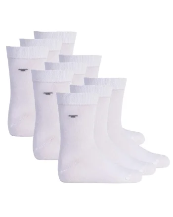Set de sosete scurte uni - 9 perechi, Alb
