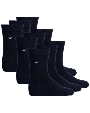 Set de sosete scurte uni - 9 perechi, Albastru