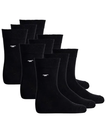 Set de sosete scurte uni - 9 perechi, Negru