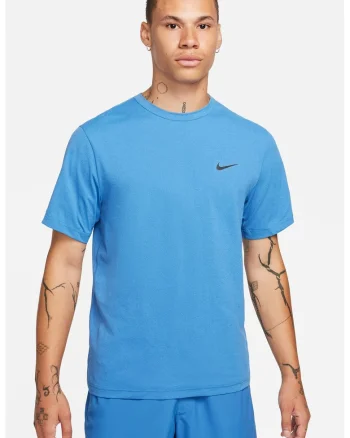 Tricou cu decolteu la baza gatului pentru fitness Hyverse, Negru/Turcoaz