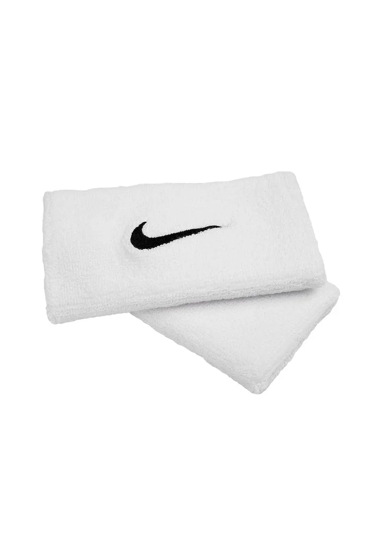 Set 2 bandane sport barbati,  Bumbac/Poliester, Alb/Negru