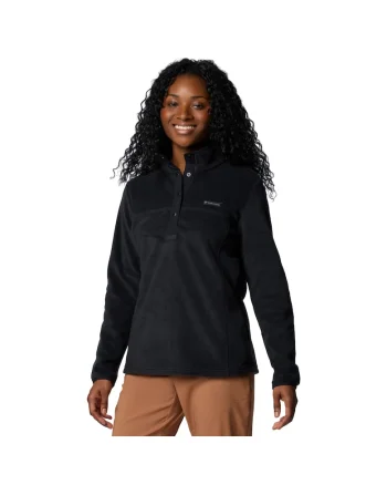 Bluza sport din fleece,  Benton Springs 1/2 Snap Pull Over II 2085651, Negru