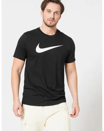 Tricou cu logo, pentru fotbal Park20, Negru