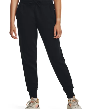 Pantaloni de trening cu talie medie Rival, Negru